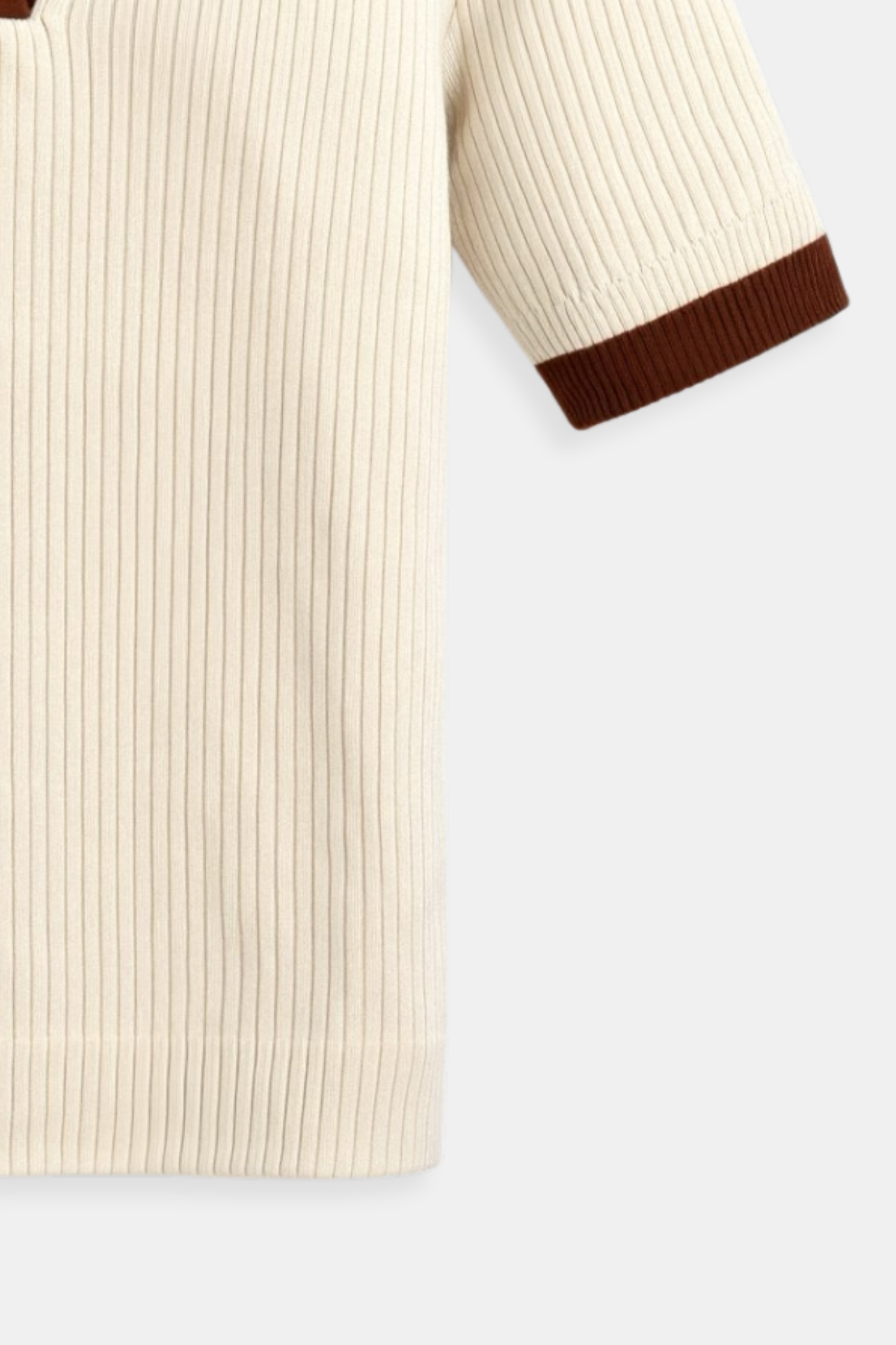 Herren Polo-Shirt Blockfarbe Gestrickt Rundhals