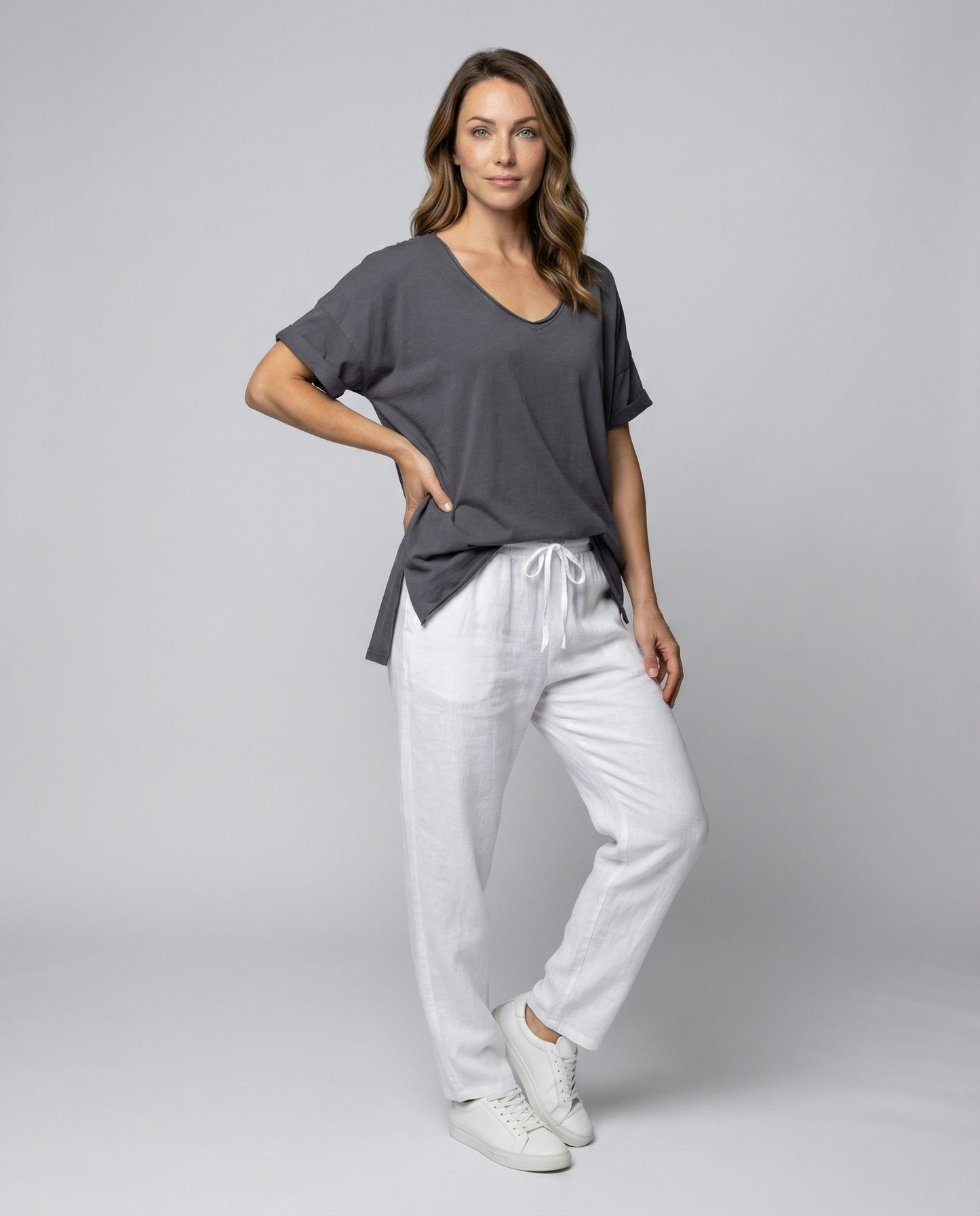 Damen Rundhals-Shirt Klassisch