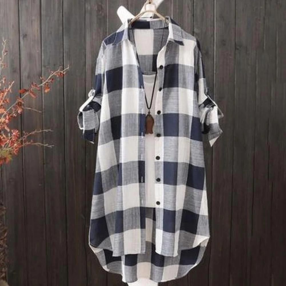 Damen Langarmshirt Knopfleiste Baumwolle Weiß