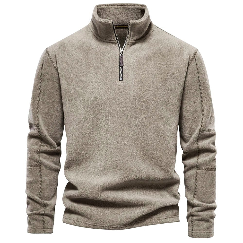 Herren Klassisches Sweatshirt Viertelreißverschluss