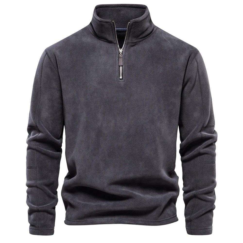 Herren Klassisches Sweatshirt Viertelreißverschluss
