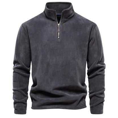Herren Klassisches Sweatshirt Viertelreißverschluss