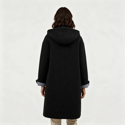 Damen Wintermantel Fleece Lang Komfort