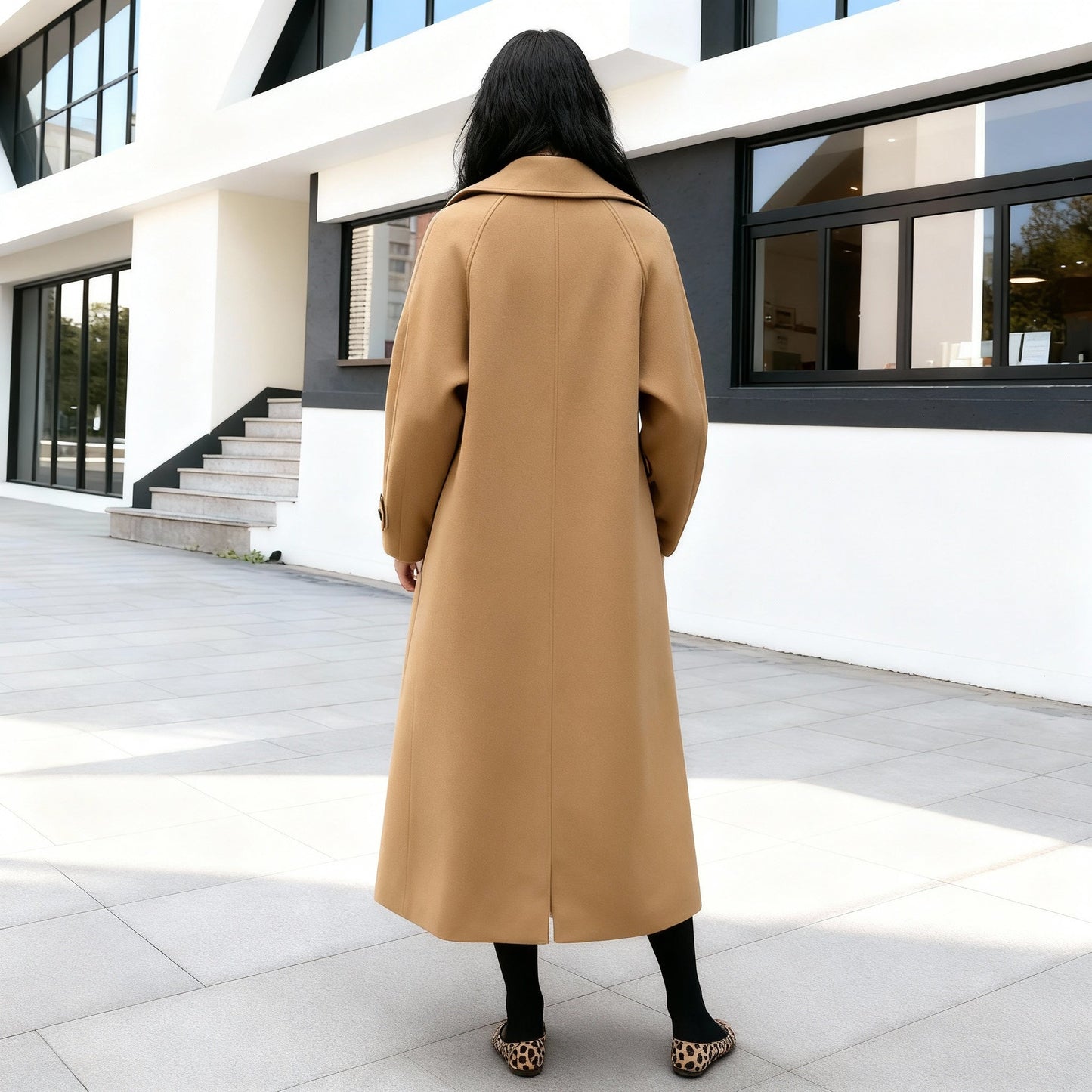 Eveloria Damen Eleganter Langer Mantel