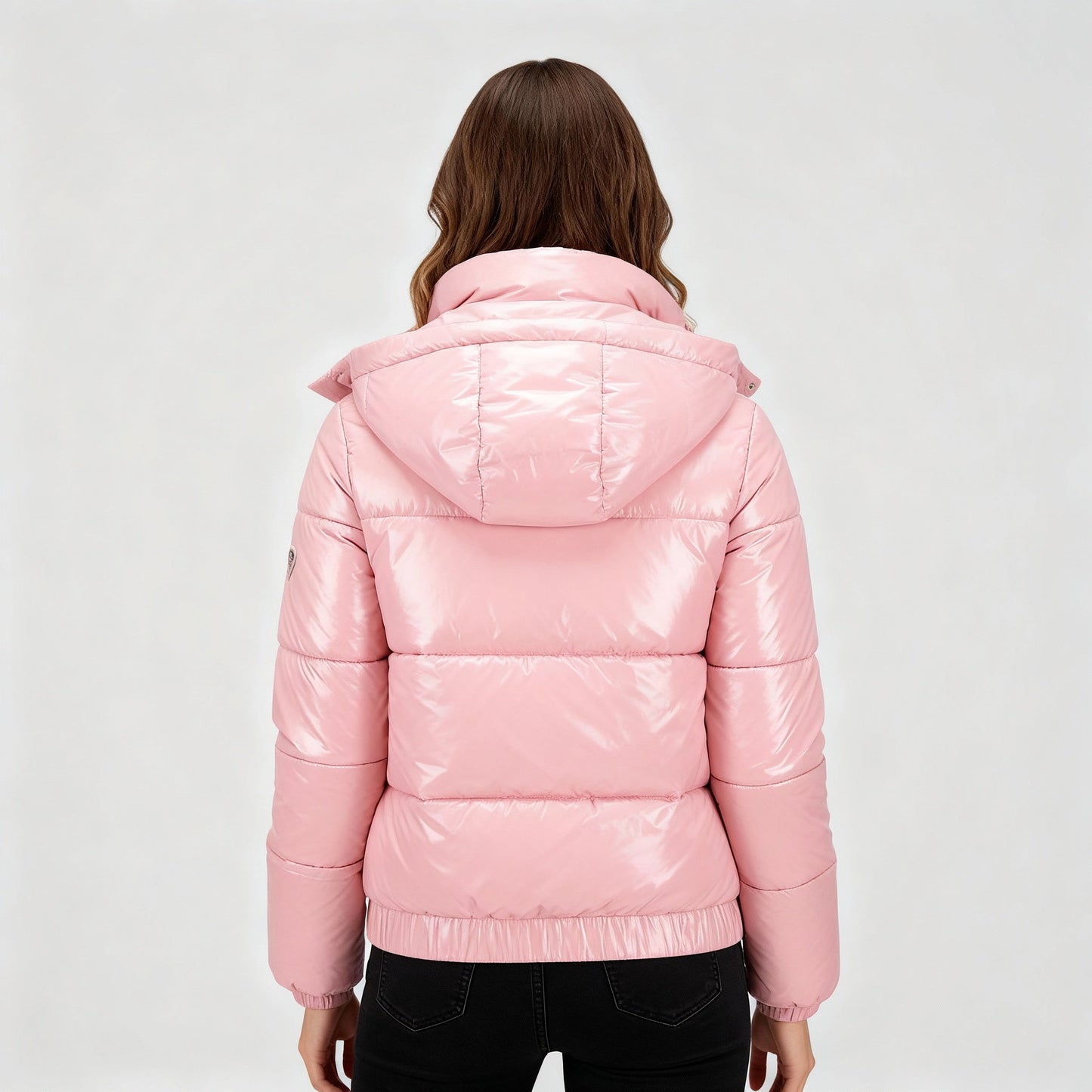 Damen Winterjacke Wasserabweisend Thermo Komfort Glänzend
