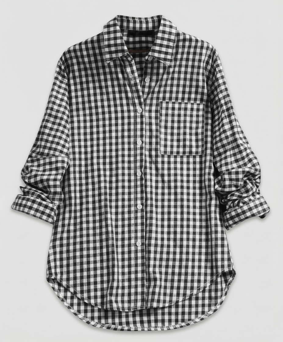 Damen Oversize Hemd Kariert