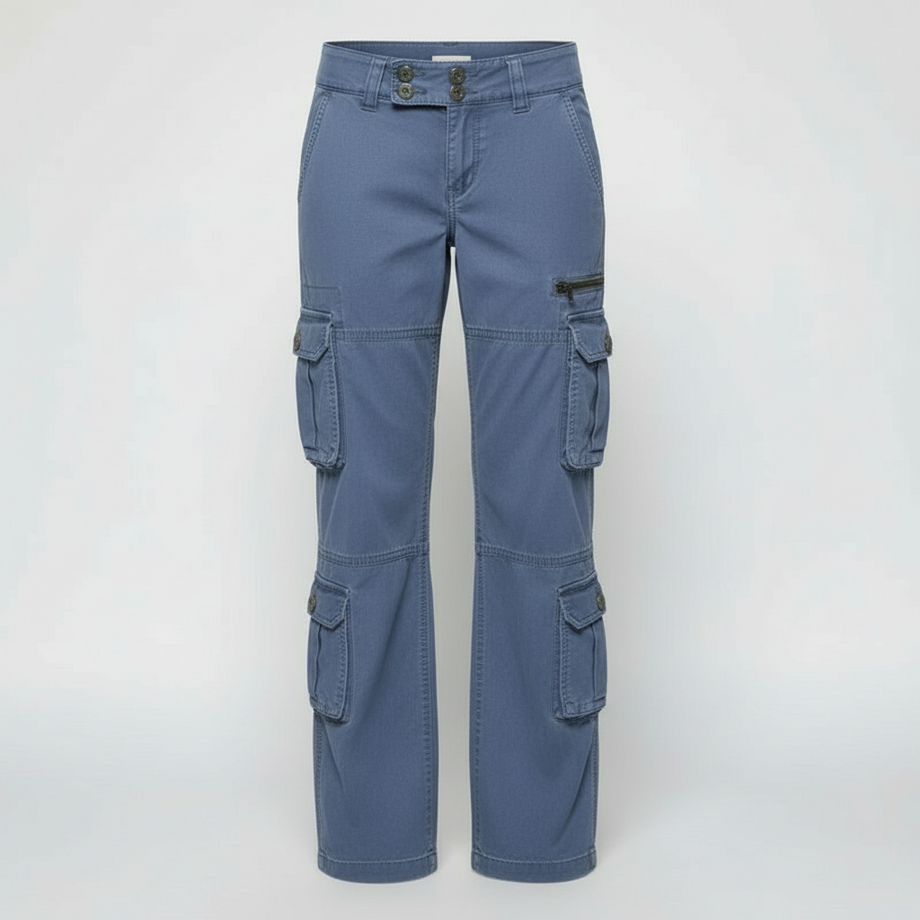 Damen Cargohose Mit Taschen Bequem