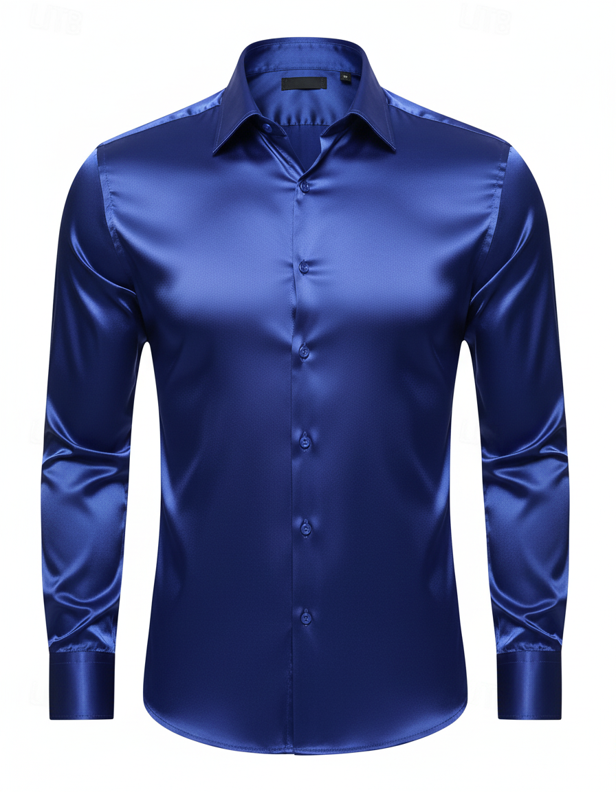 Herren Seidenhemd Elegant