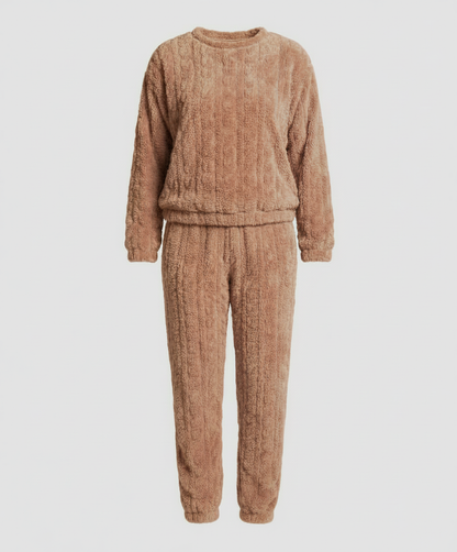 Damen Fleece Pyjama Set Kuschelig