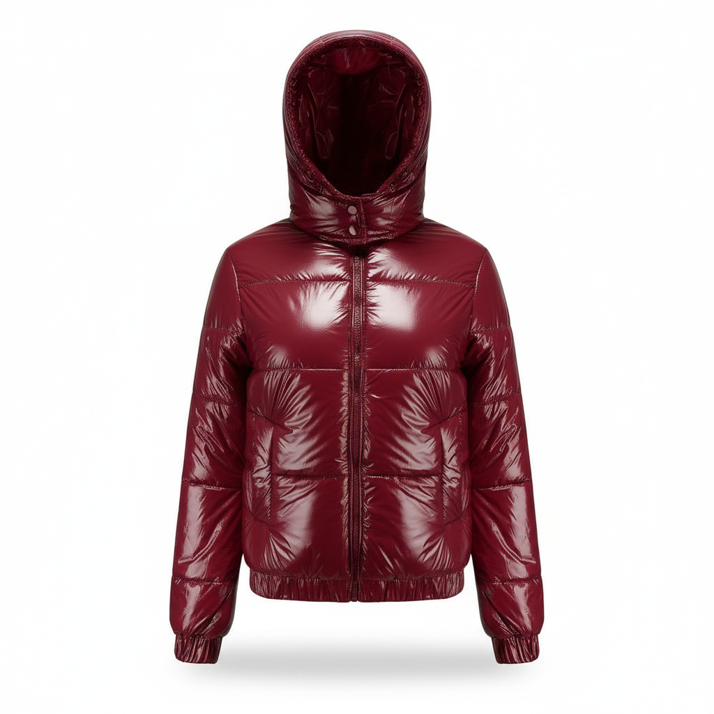 Damen Winterjacke Wasserabweisend Thermo Komfort Glänzend