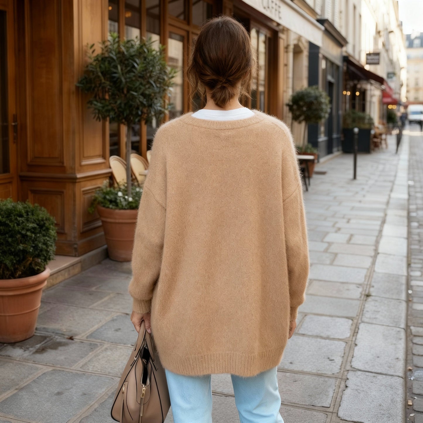 Eveloria Damen Strickjacke Raffiniertes Design