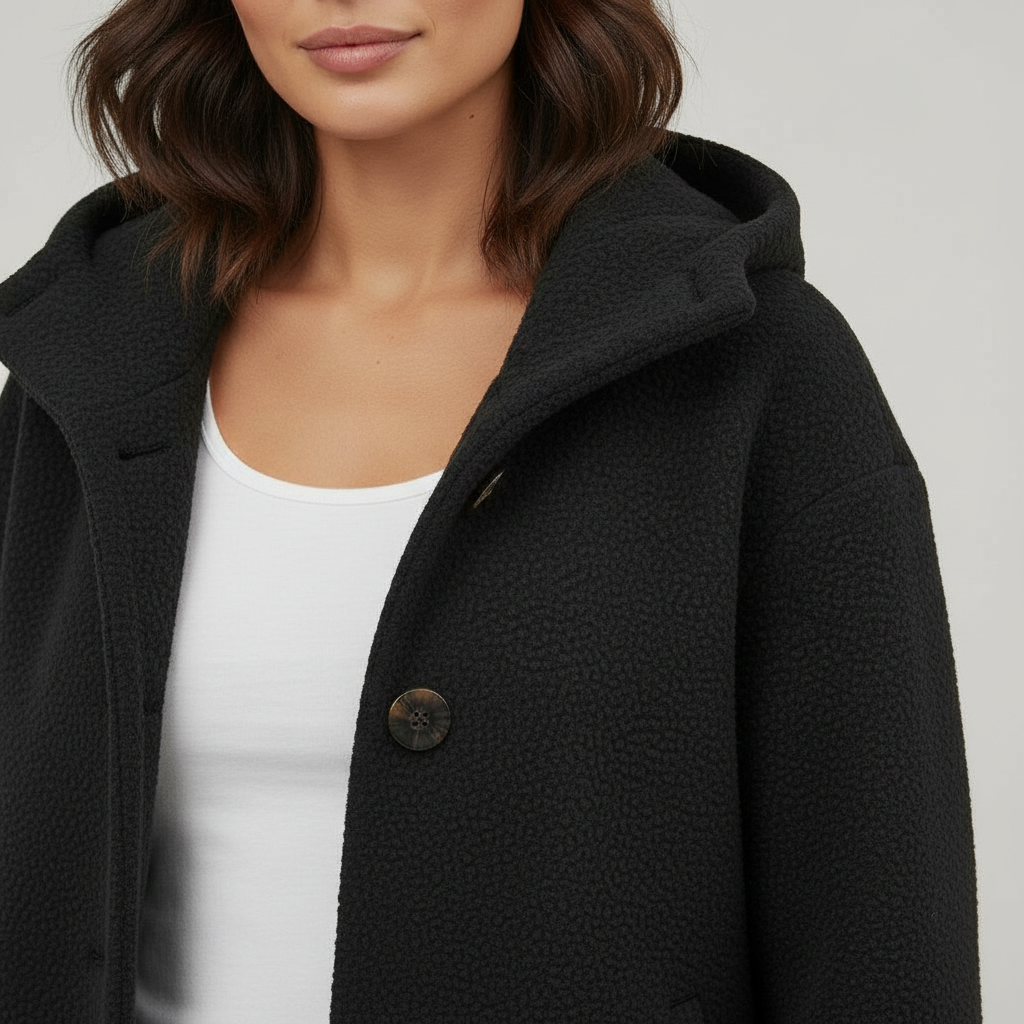Damen Wintermantel Fleece Lang Komfort