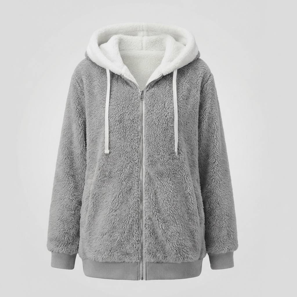Damen Übergroße Teddyjacke