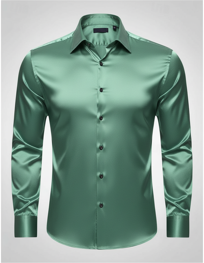Herren Seidenhemd Elegant