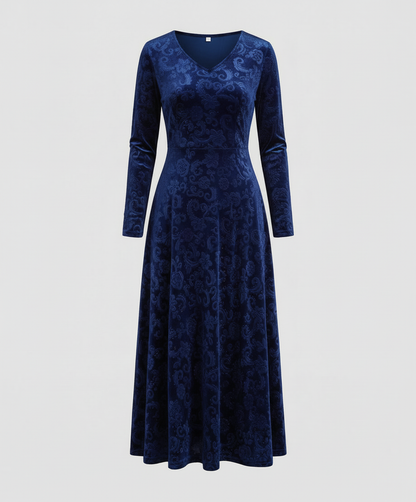 Figurschmeichelndes Damenkleid A-Linie