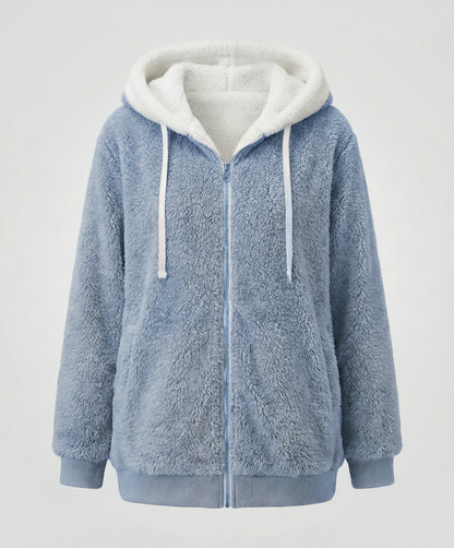 Damen Übergroße Teddyjacke
