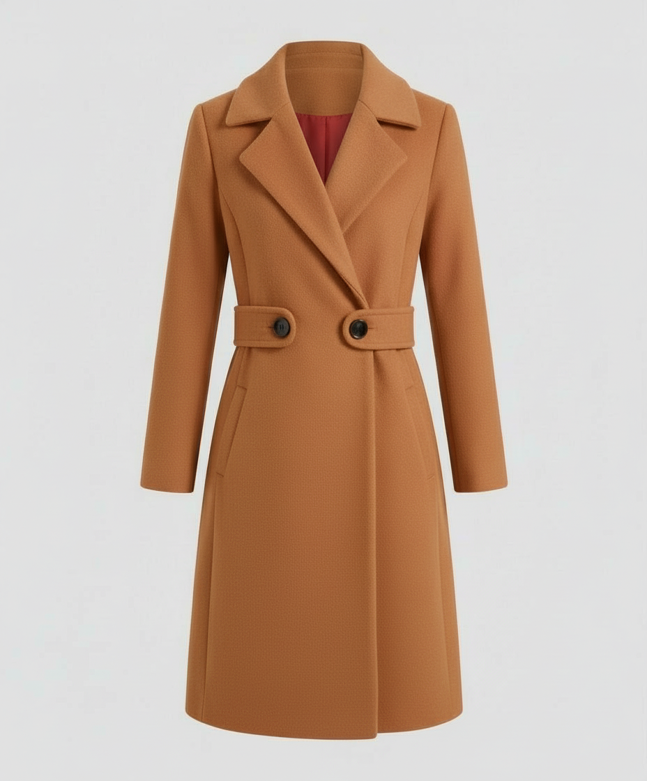 Damen Wollmantel Slim Winter