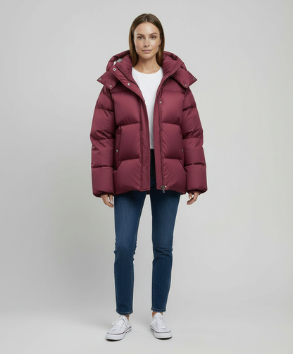 Damen Pufferjacke Moderne Füllung