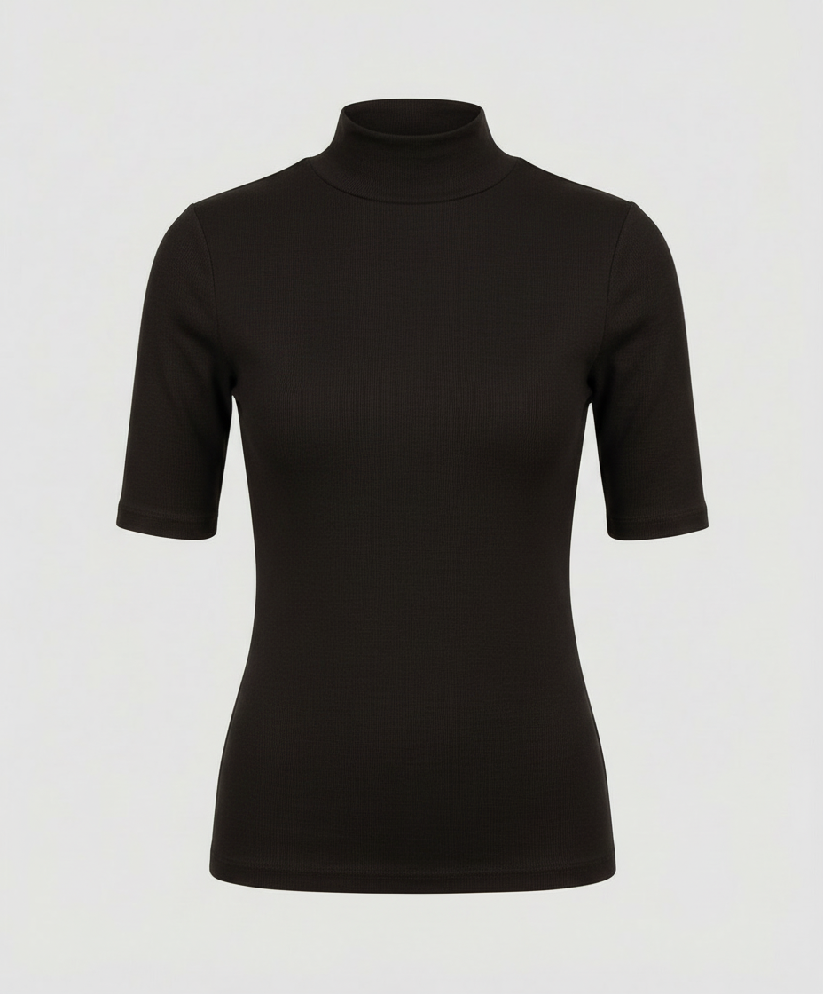 Damen Feinstrick Rollkragenpullover Nahtlos