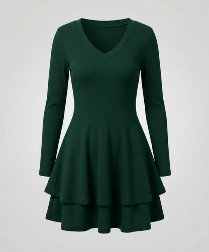Damen Wickelkleid mit Rüschen