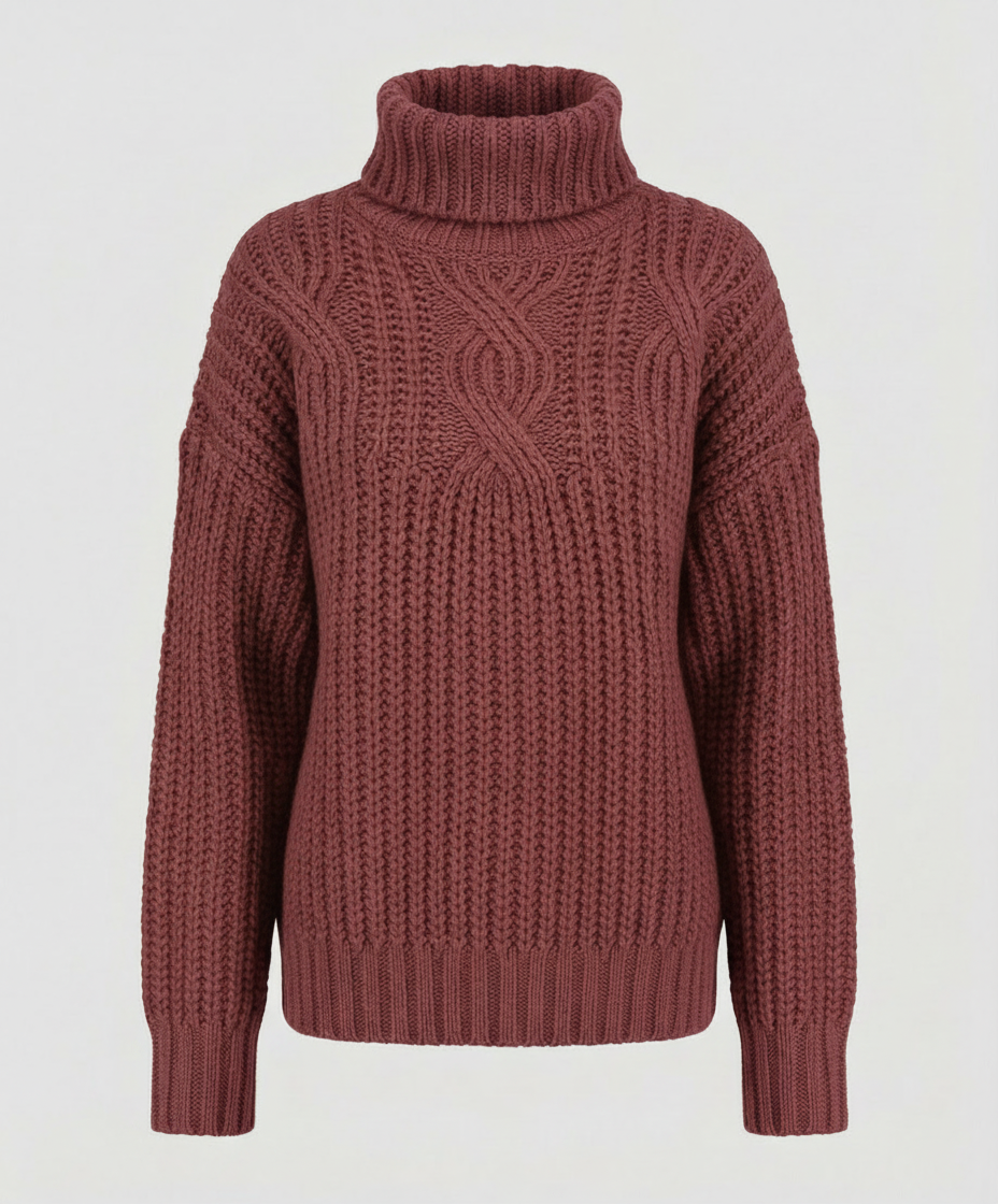 Damen Rollkragenpullover Bequem