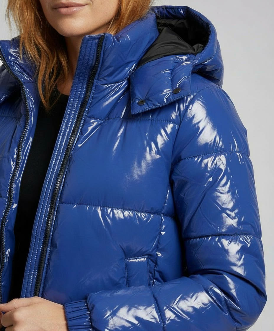 Damen Steppjacke Hochglanz