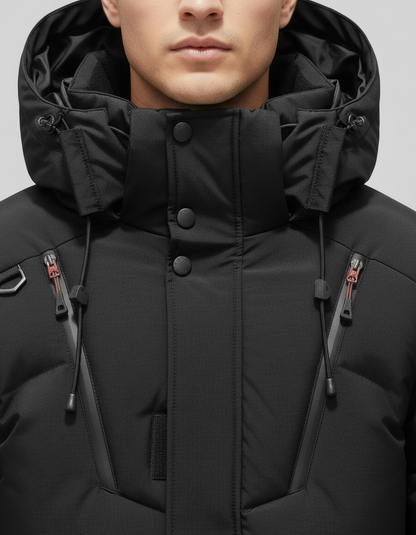 Herren Daunenjacke Elegantes Design