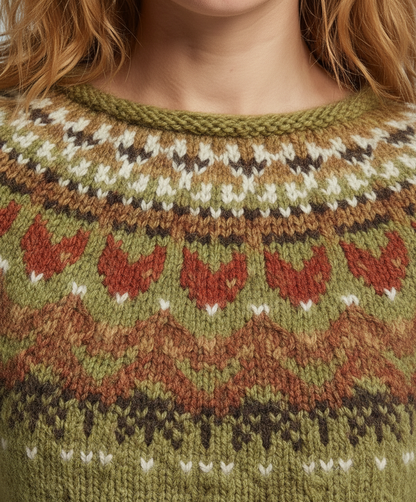 Damen Winterpullover Kuscheliger Wollpullover Beige
