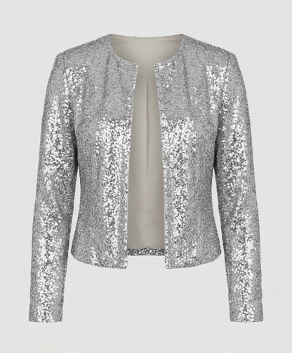 Damen Glitzerjacke Abend Eleganz
