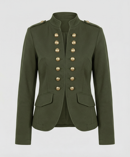 Damen Militärblazer Baumwolle Beige