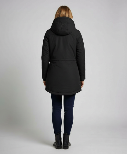 Damen Winterjacke Lang Gefüttert
