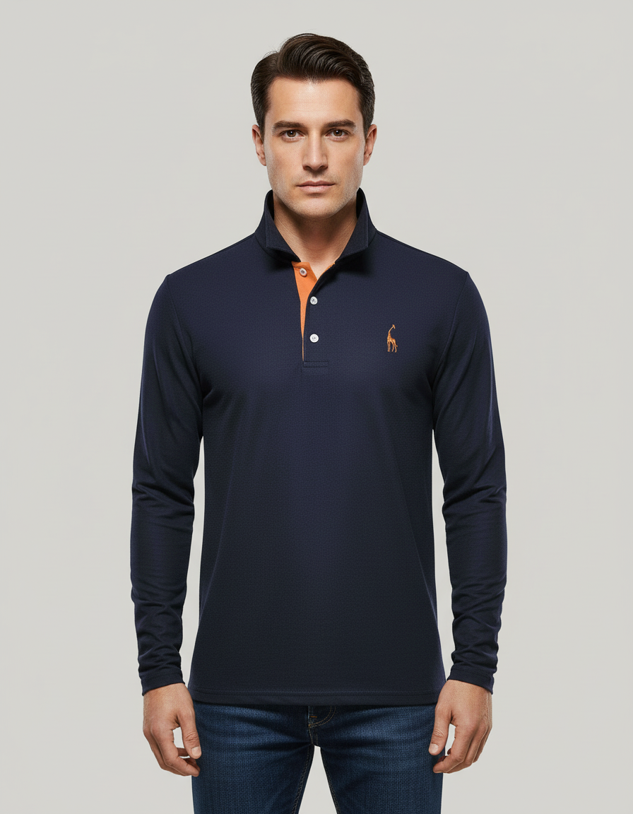 Herren Poloshirt Atmungsaktives Baumwoll Weiß - Eveloria