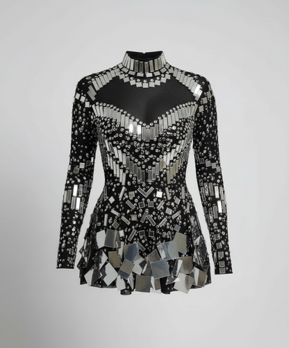 Damen Glitzer-Body Elegant