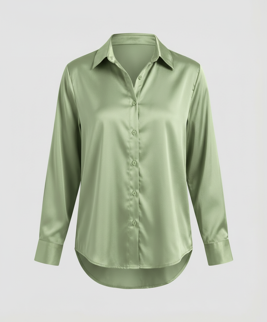 Herren Langarmhemd Elegantes Baumwolle Weiß