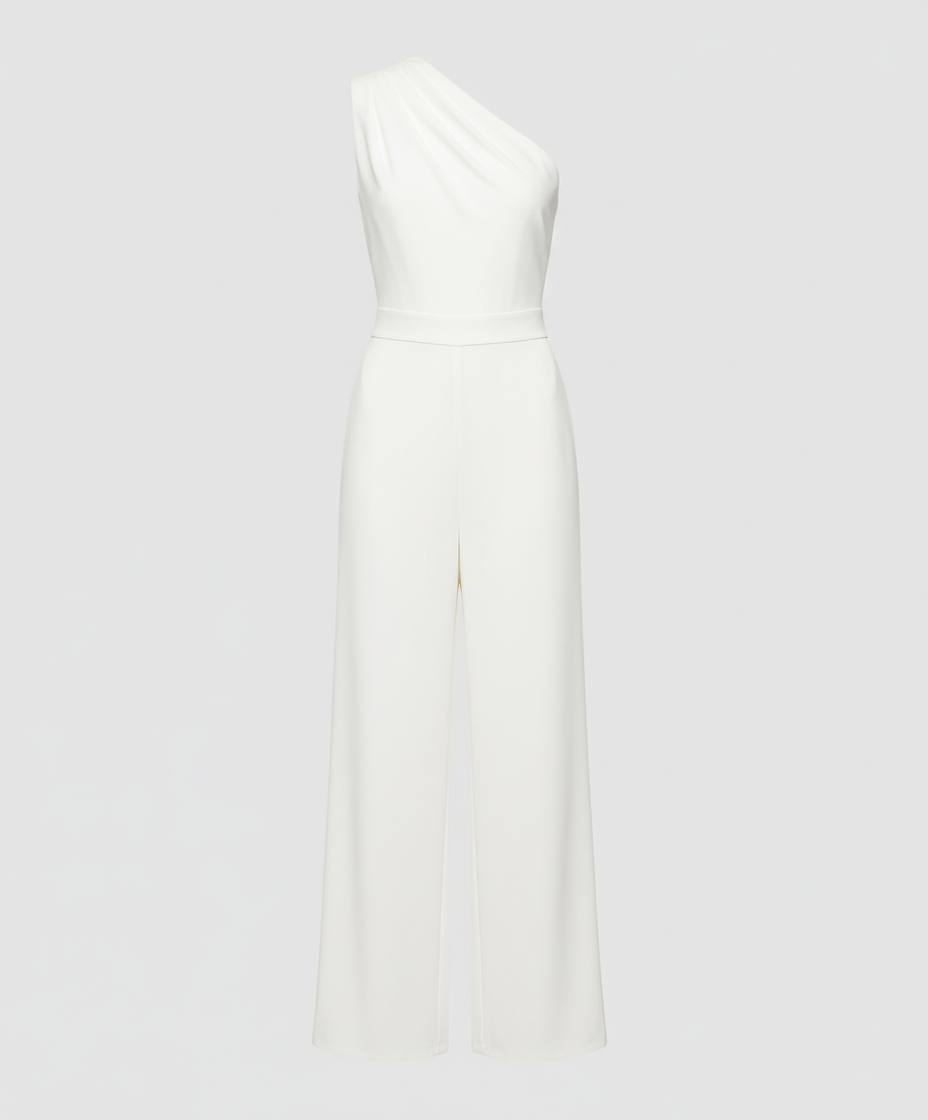 Damen Overall Rundhals Elegantes Design