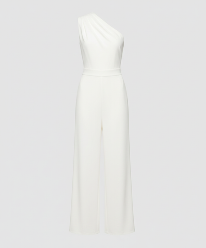 Damen Overall Rundhals Elegantes Design
