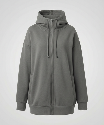 Damen Winterhoodie Kuschel Fleece