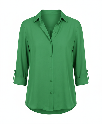 Damen Bluse Langarm Elegantes Design