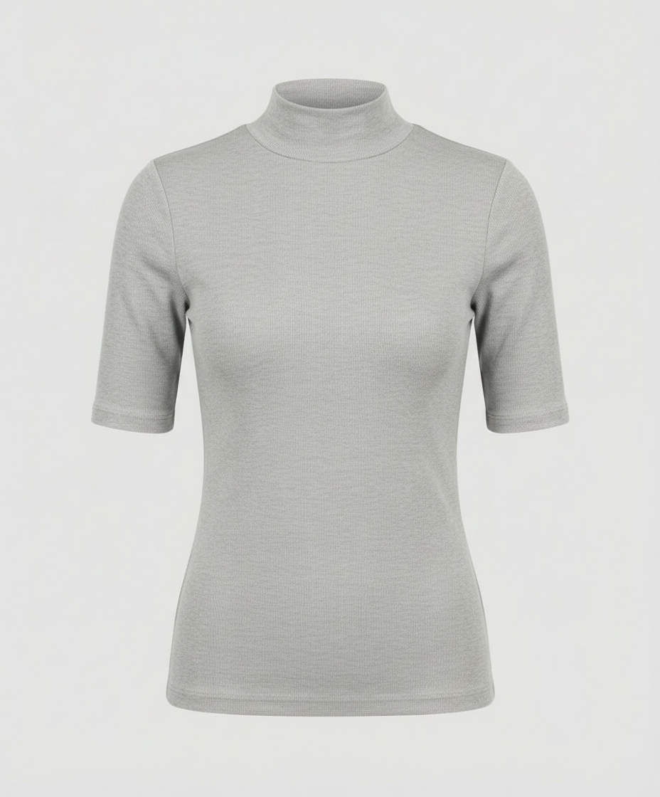Damen Feinstrick Rollkragenpullover Nahtlos