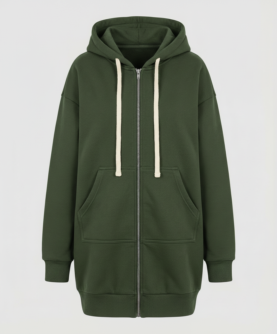 Damen Knielanger Komfort-Hoodie