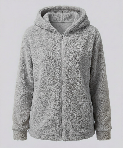 Damen Teddy Fleece Jacke