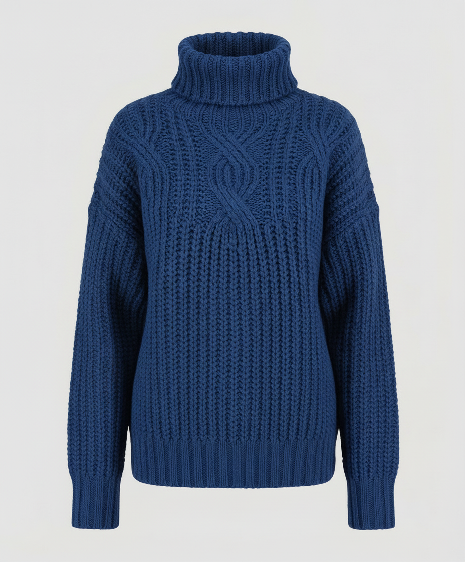 Damen Rollkragenpullover Bequem
