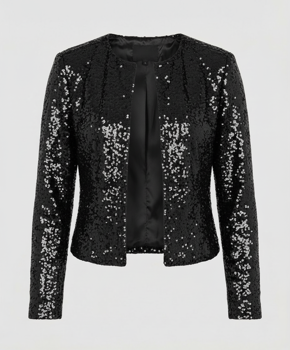 Damen Glitzerjacke Abend Eleganz
