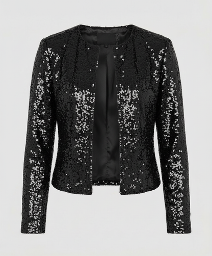 Damen Glitzerjacke Abend Eleganz