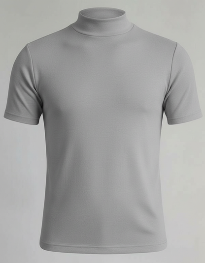 Herren Slim-Fit Rollkragenhemd