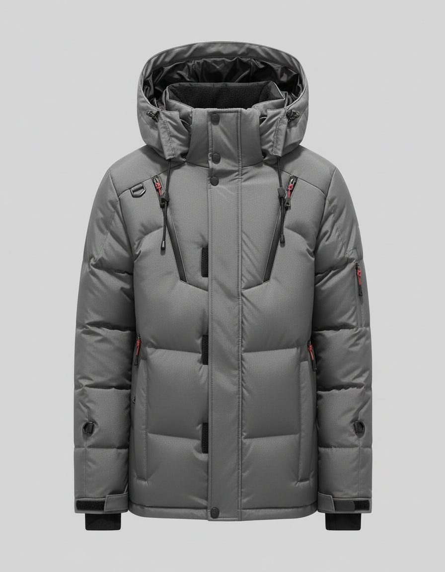 Herren Daunenjacke Elegantes Design Eveloria