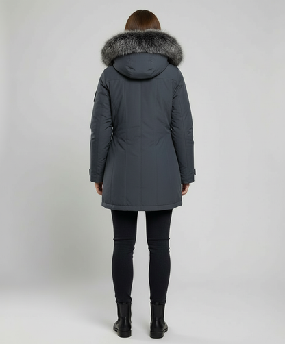 Damen Winterparka Mit Kapuze