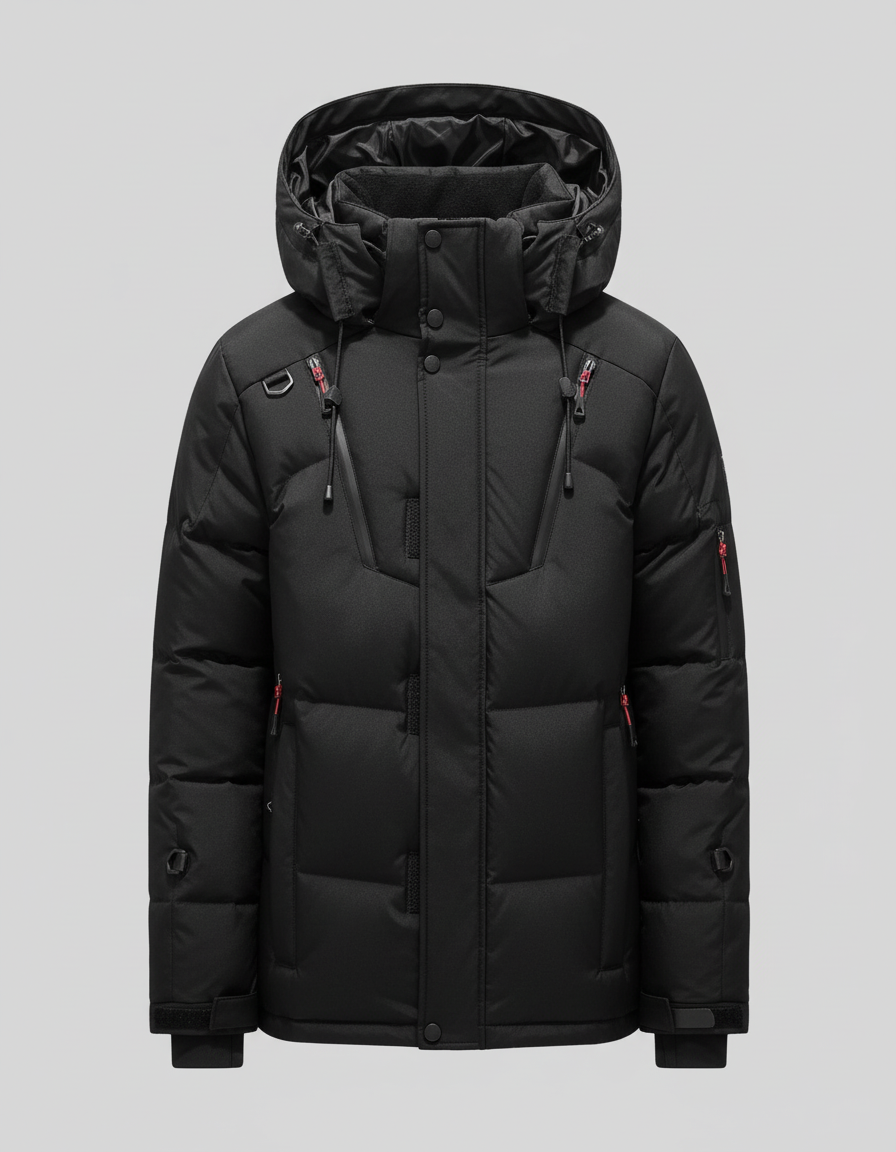 Herren Daunenjacke Elegantes Design