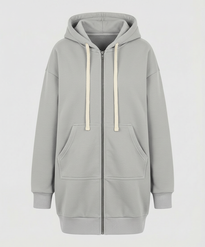 Damen Knielanger Komfort-Hoodie