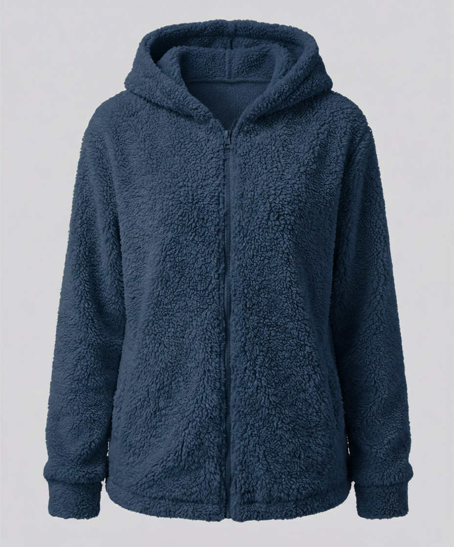 Damen Teddy Fleece Jacke